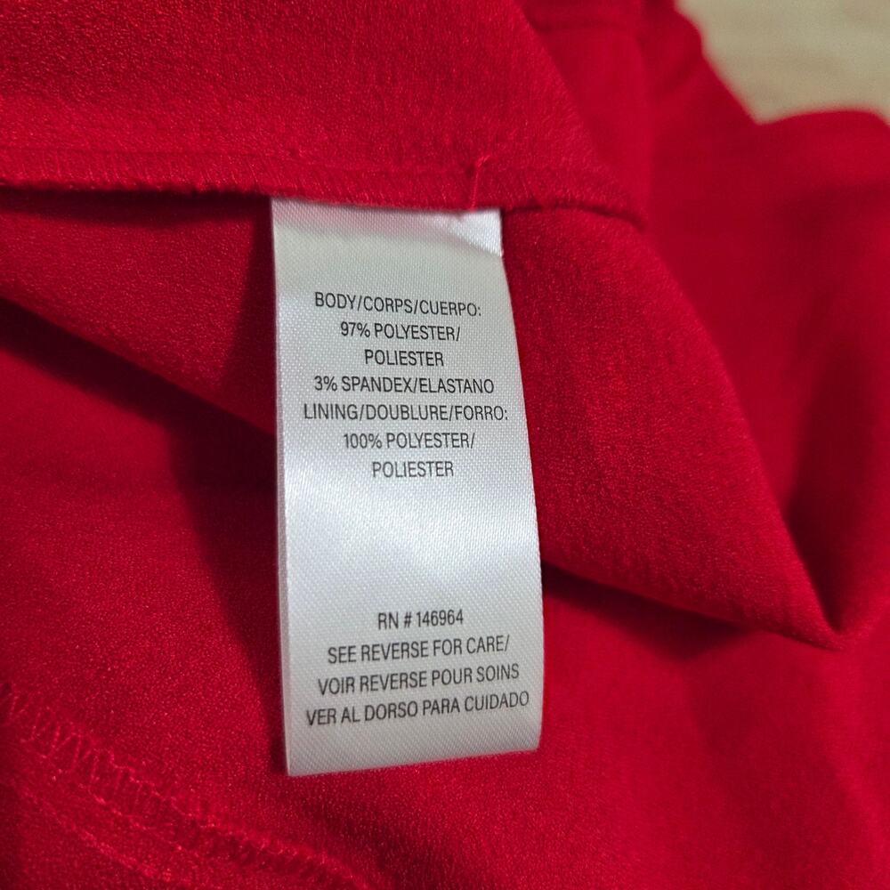 julia jordan Knot-Neck Tulip-Hem Midi Dress Red NWT Size 8 - Picture 10 of 10